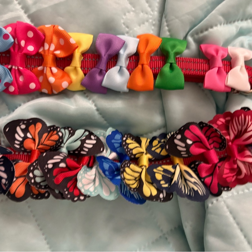 New Colorful Bow and Butterfly Hair Accessories Set. There’s 70 hair bows
